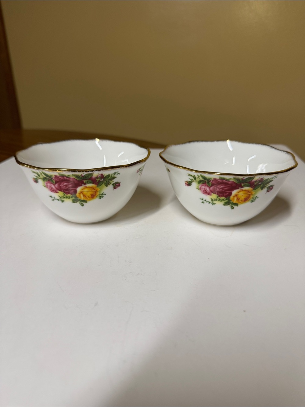 Royal Albert Old Country Roses Set Of 2 Bowls 4.25”